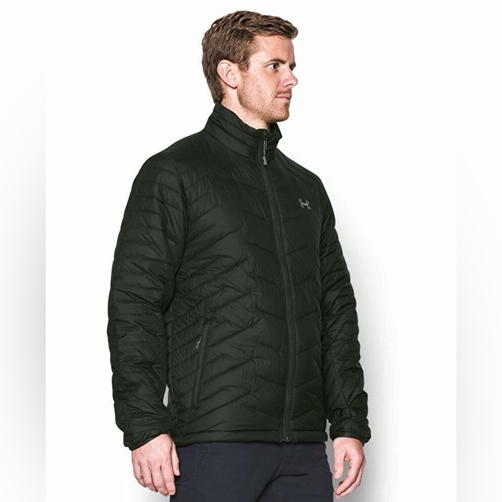 Mens Under Armour ColdGear Reactor Puffer Jacket Outdoors Lightweight Running